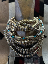 Load image into Gallery viewer, Shiny sterling silver Navajo pearls
