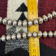 Load image into Gallery viewer, Shiny sterling silver Navajo pearls
