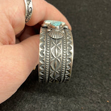 Load image into Gallery viewer, Number 8 turquoise cuff
