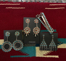 Load image into Gallery viewer, Large Zuni earrings
