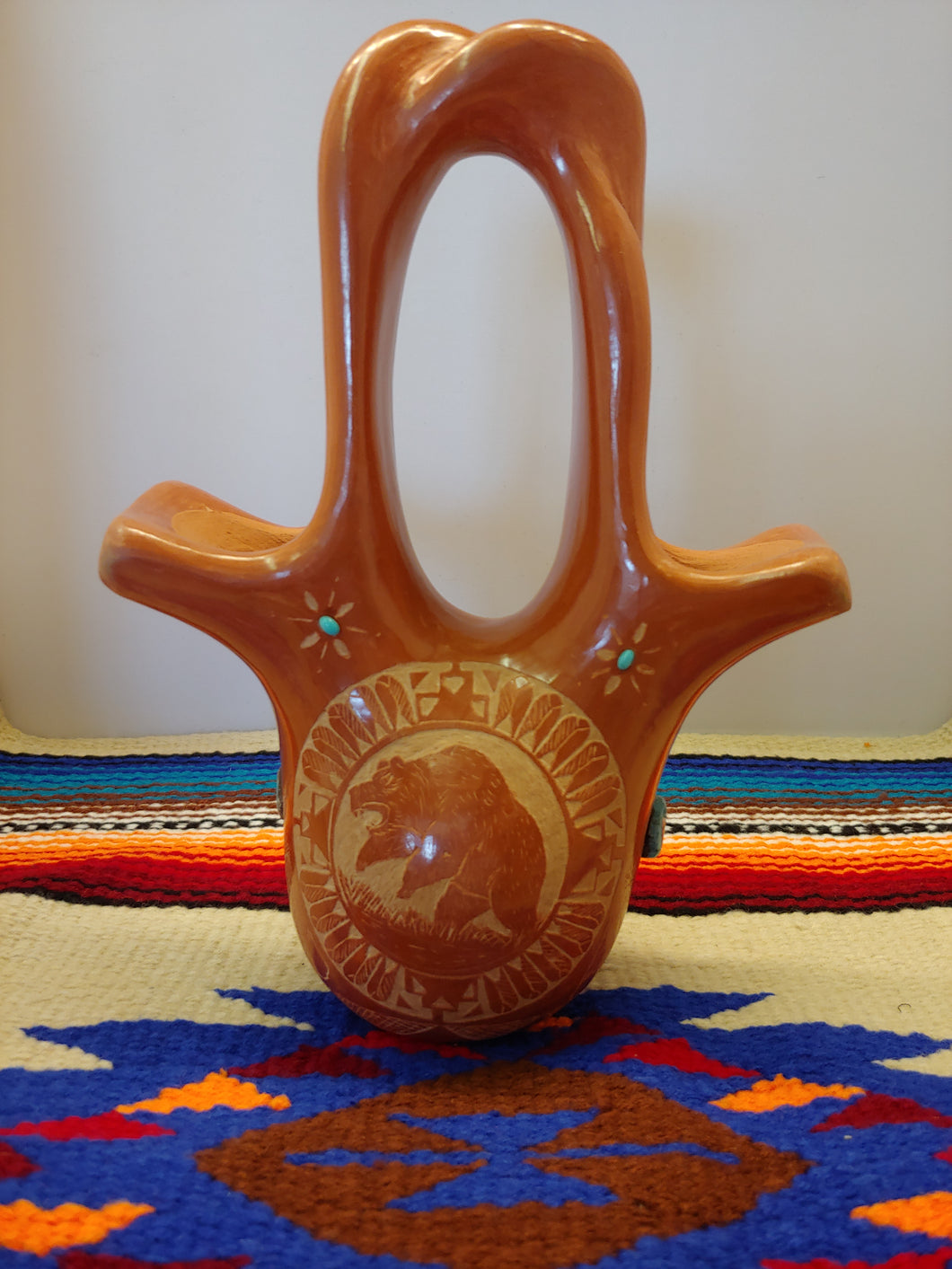 Standing Bear Wedding Vase