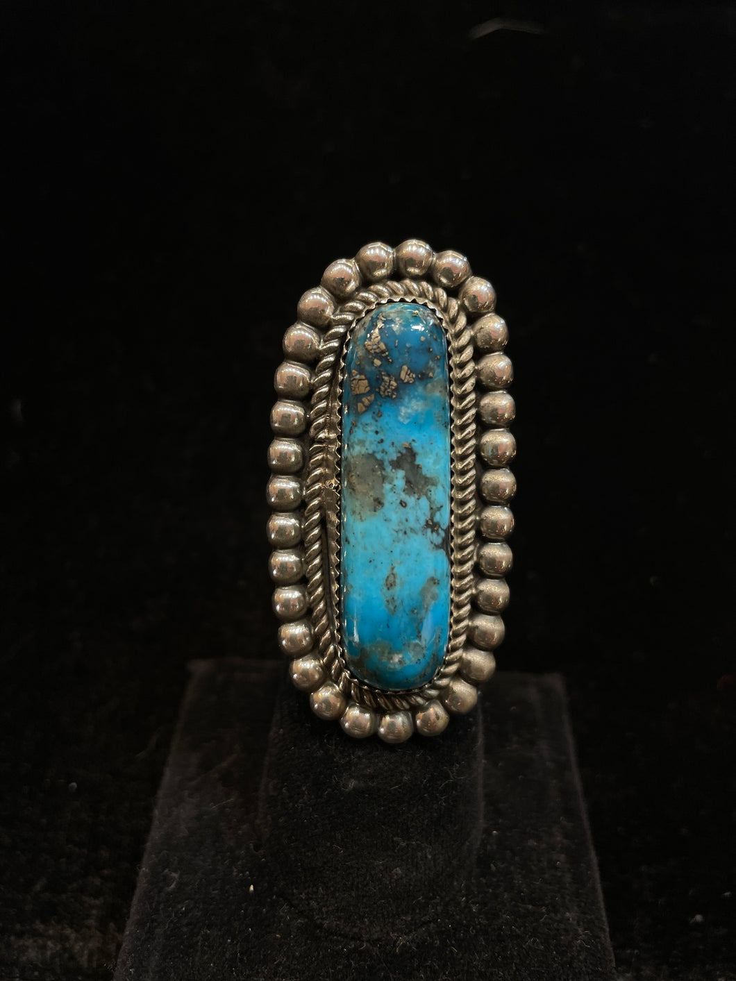 Leslie Nez turquoise rings