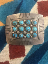 Load image into Gallery viewer, Turquoise casted belt buckle
