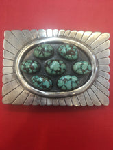 Load image into Gallery viewer, Damele turquoise belt buckle
