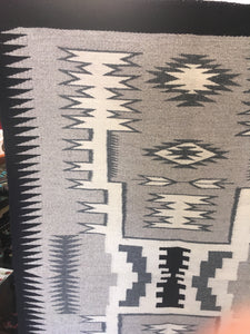 Blue Gap storm patterned Navajo rug