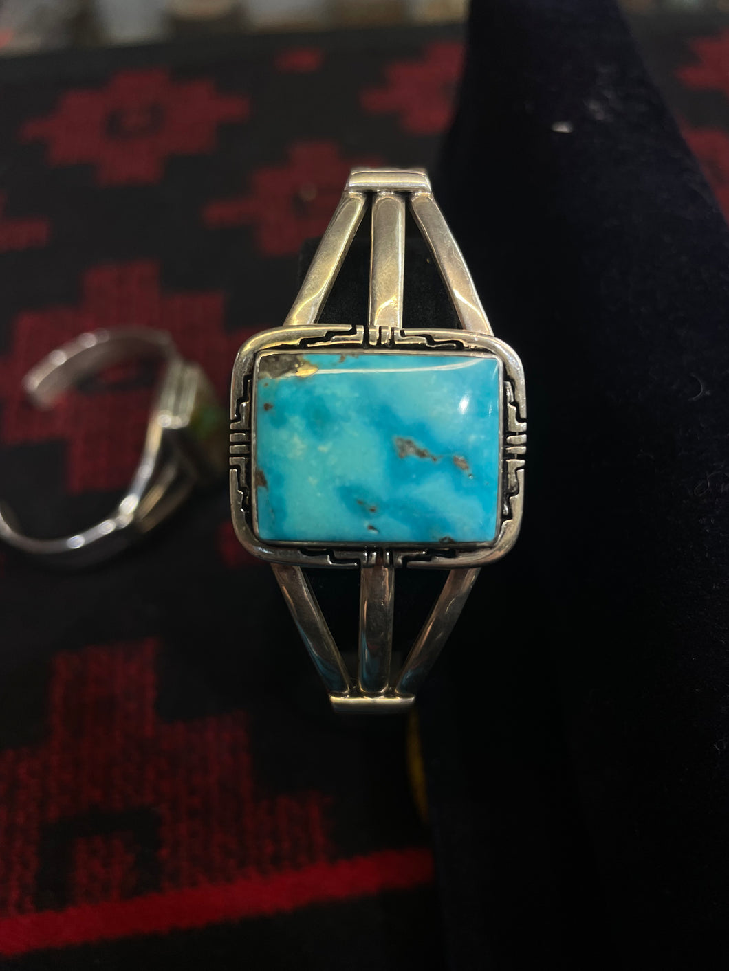 Beautiful square turquoise cuff bracelets