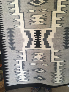 Blue Gap storm patterned Navajo rug