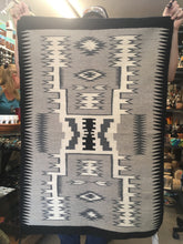 Load image into Gallery viewer, Blue Gap storm patterned Navajo rug
