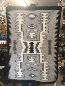 Blue Gap storm patterned Navajo rug