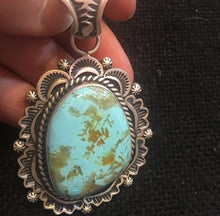 Load image into Gallery viewer, Charoite and turquoise pendants
