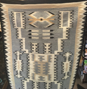 Storm patterned Navajo rug