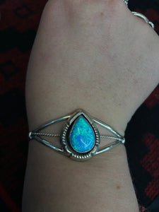 Opal cuff bracelets