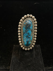 Leslie Nez turquoise rings