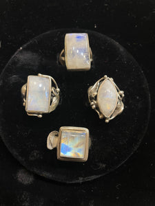 Imported moonstone rings