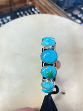 Load image into Gallery viewer, Sonoran gold turquoise link bracelet
