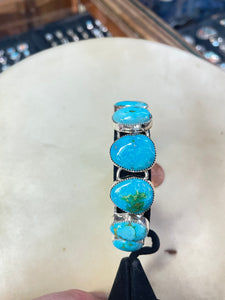 Sonoran gold turquoise link bracelet