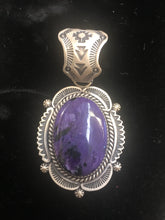 Load image into Gallery viewer, Charoite and turquoise pendants
