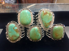 Load image into Gallery viewer, Leslie Nez turquoise cuff bracelets
