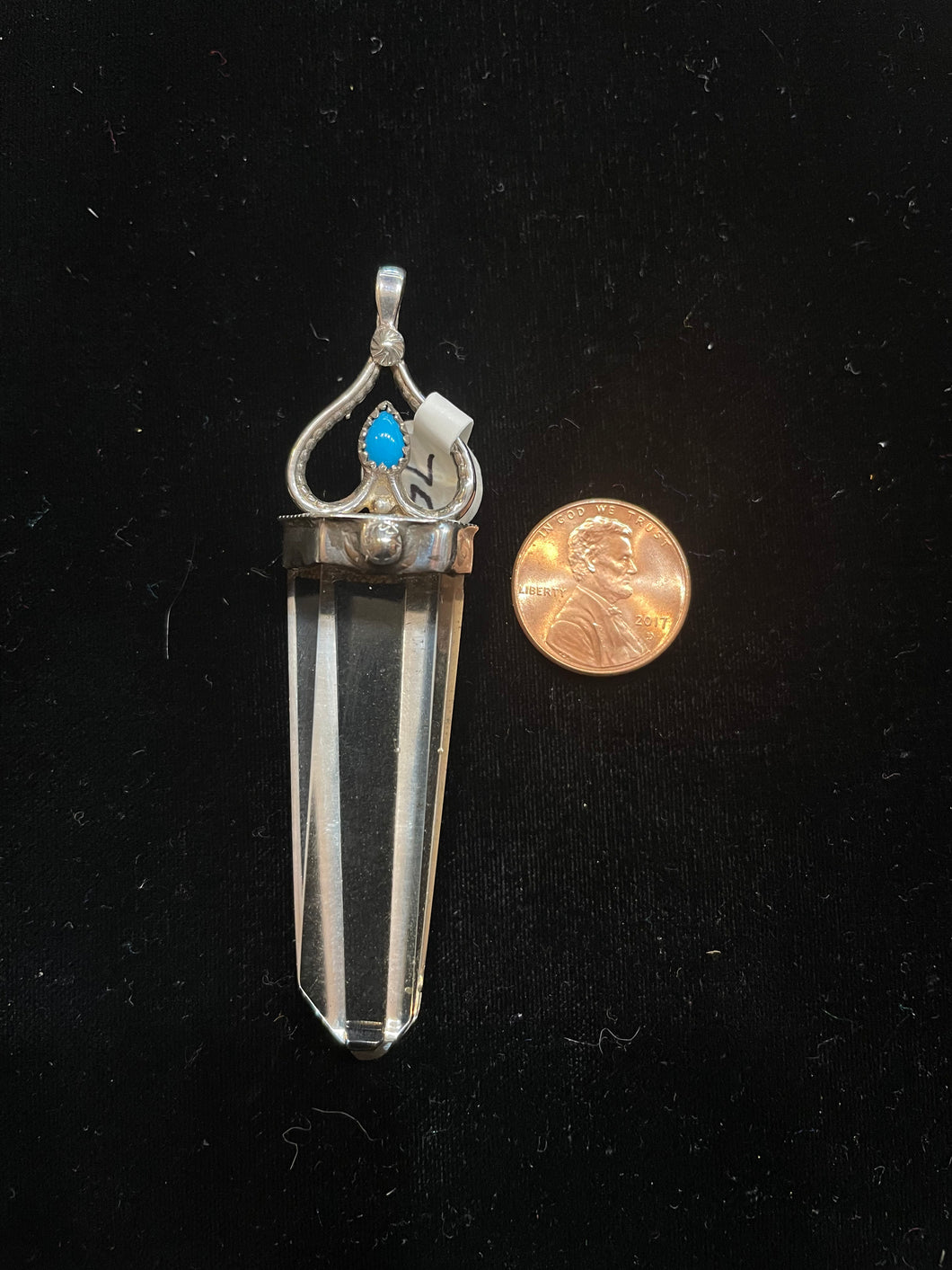 Capped crystal pendants