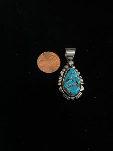 Alvin Monte silver and turquoise pendants