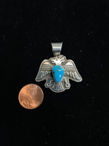 Alvin Monte silver and turquoise pendants