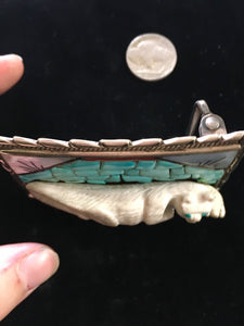 Vintage Zuni belt buckle