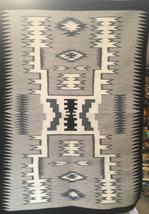 Blue Gap storm patterned Navajo rug