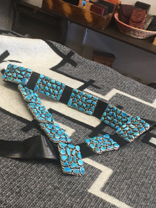 Blue gem turquoise concho belt