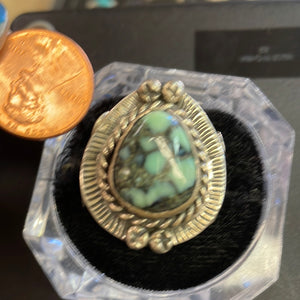 Floral Variscite ring