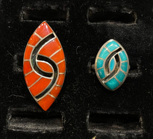 Zuni hummingbird designs rings