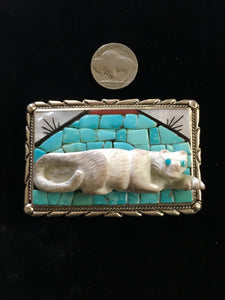 Vintage Zuni belt buckle