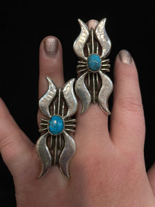 Statement sandcast rings