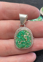 Load image into Gallery viewer, Simple Sonoran gold turquoise pendants
