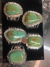 Load image into Gallery viewer, Leslie Nez turquoise cuff bracelets
