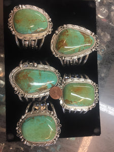 Leslie Nez turquoise cuff bracelets