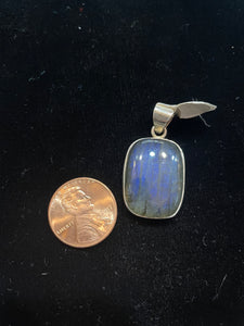 Simple labradorite pendants