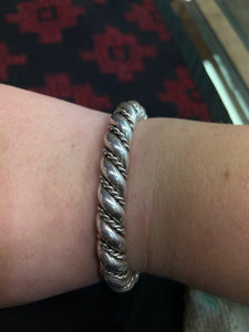 Giant braided cuff bracelet