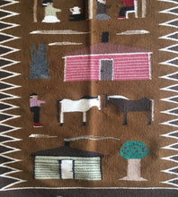 Load image into Gallery viewer, Navajo pictorial rug
