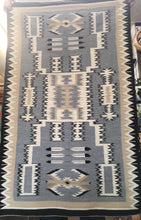 Load image into Gallery viewer, Storm patterned Navajo rug
