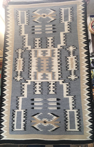 Storm patterned Navajo rug